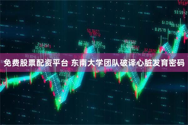 免费股票配资平台 东南大学团队破译心脏发育密码