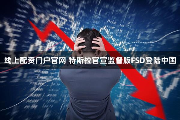 线上配资门户官网 特斯拉官宣监督版FSD登陆中国
